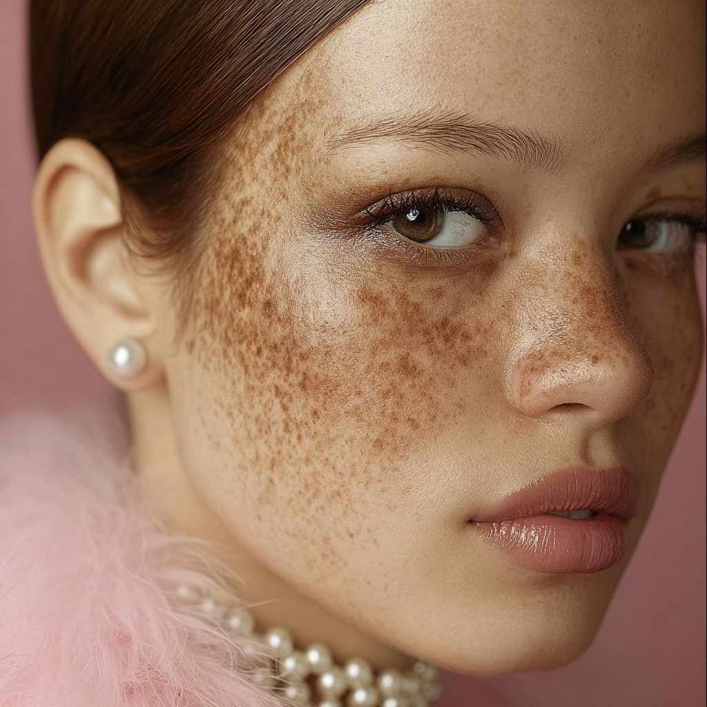 Skin pigmentation and freckles across cheeks and nose—Beverly Wilshire Aesthetics, Beverly Hills