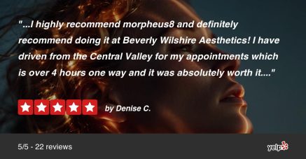 Yelp image review for Morpheus8 treatment in Beverly Hills