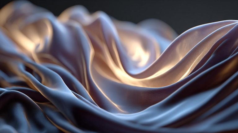 flowing silk fabric
